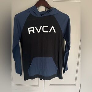 Kids RVCA Long Sleeve Hooded T-Shirt